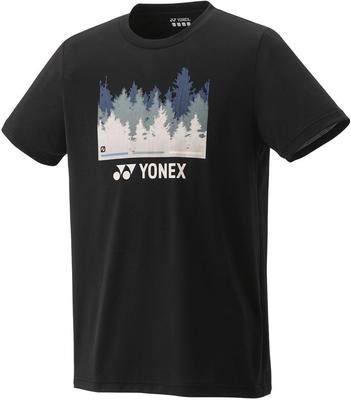 Черная футболка с коротким рукавом Unidry O [Yonex] (Подходящий стиль) (007)