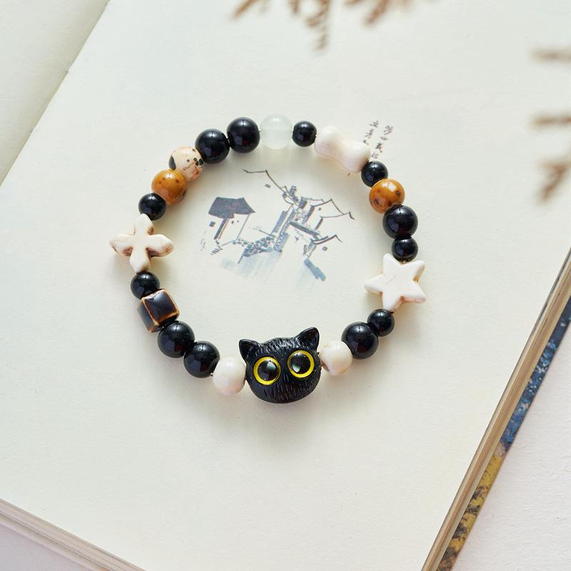 Керамические украшения Милый браслет с медведем Женский браслет Одинарная петля Подарок