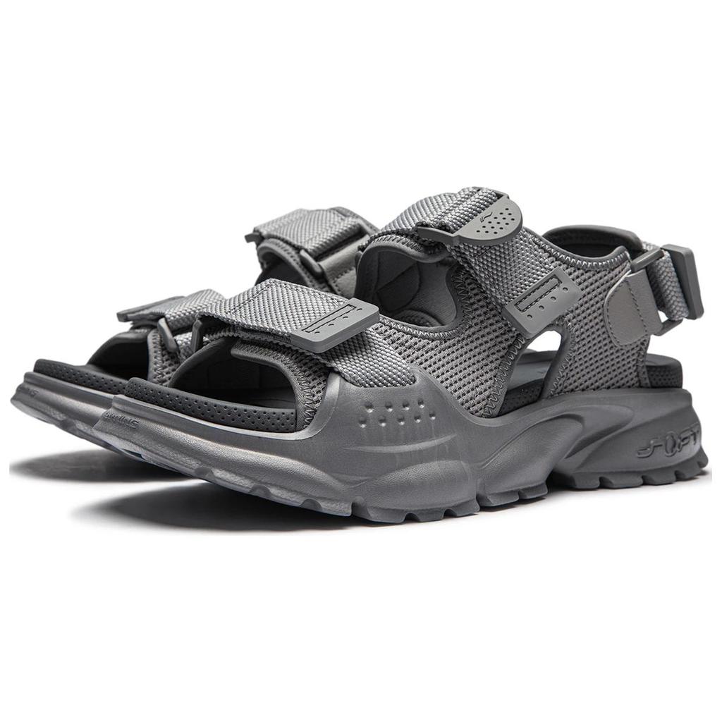 Li Ning SOFT COCA Пляжные сандалии Мужские Серые AGUU001-1