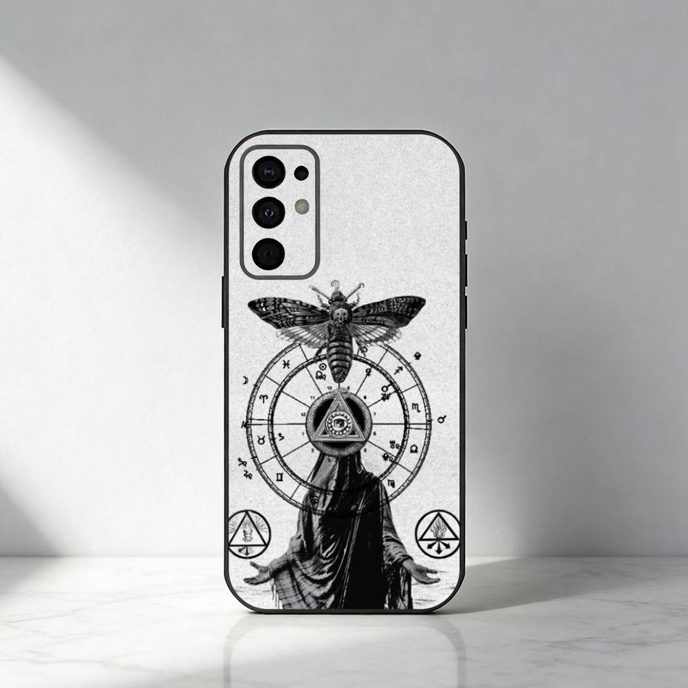 Чехол для телефона I-Illuminati для Samsung S25, S24, S21, S22, S23, S30, Ultra, S20, Plus, Fe, Note, 5G Черный