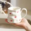 400 мл Европейская керамическая кофейная чашка Белая кружка с любовью Домашняя чашка для завтрака с молоком Послеобеденная чашка для чая с цветком камелии Подарок на день рождения Новая