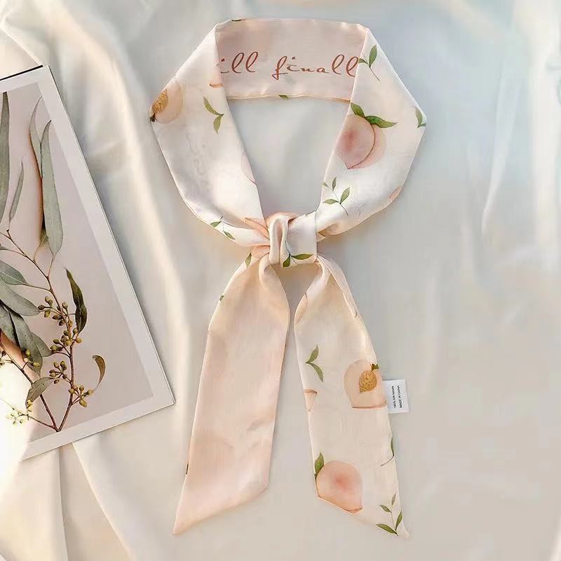 Шелковый шарф Qiandongge, повязка на голову в стиле ретро, завязанный хвост, бант, лента, повязка на голову, повязка на голову Mori Series