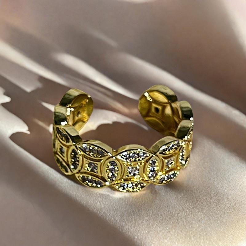 Blind Box Pair, Peach Blossom Dripping Oil Butterfly Ring, Medieval French Retro Niche Design, Light Luxury Ring For Women