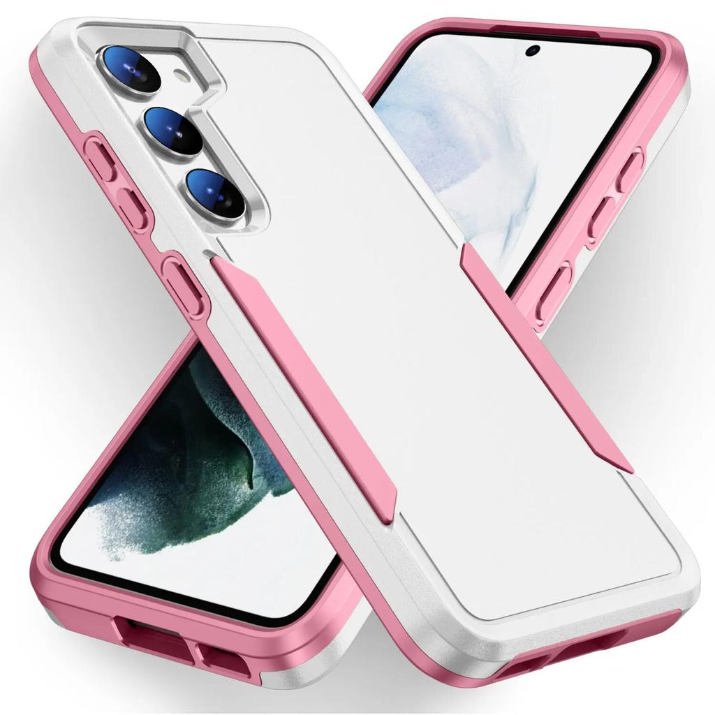 Anti-Glare Back Cover Case for Samsung Galaxy S23 FE S22 Ultra 5G S21 Plus S20 FE S 23 22 20 Dual Layer 2 In 1 Coque Armor Cases