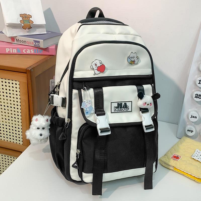 Детские школьные ранцы Ученики начальной школы Девочки Ученики средней школы Большая вместимость Высокий внешний вид Рюкзак из двух частей
