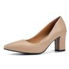 Fashion Pointed Toe Square Heel Shoes for Women Comfortable Work Casual Comfortable Women's Shoes Female Plus Size 42 Pumps