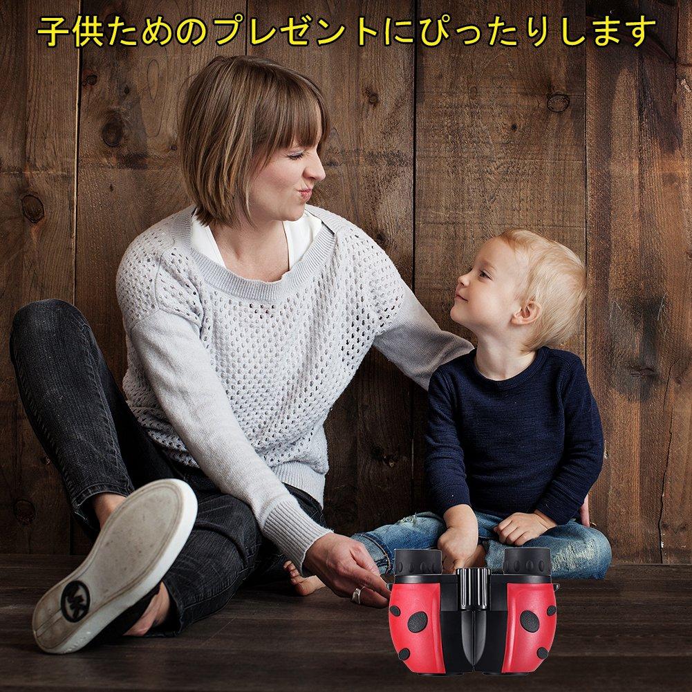 Бинокль для детей 8 x 22 мм Маленький и легкий компактный с большим увеличением карманного размера карманный 24 калибра игрушка для наблюдения за природой подарок