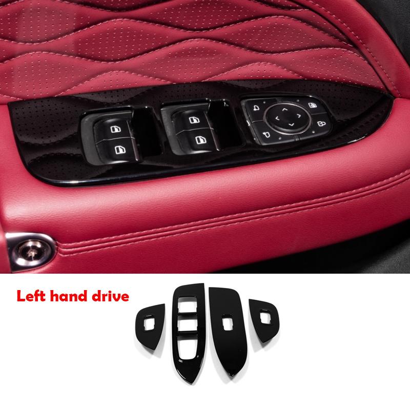 LHD RHD For GWM Great Wall Tank 300 -2025 carbon fiber Window Glass Lift Button Trim Switch Cover Door Armrest Panel Sticker