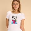 Women's T-shirt - CAT AND ICE CREAM