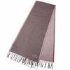 Pristine DIOR Stall CD logo embroidered fringe scarf Pink silk mens 93C0015DH001 Used