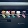 Kitty Cat Mermaid Car Air Vent Diffuser Stone Ornament Handmade Creative Gift Stress Relief Car Decoration