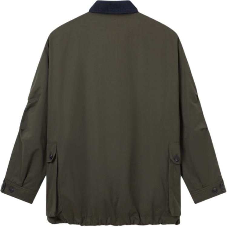 Levis Свободная Удобная Простая Куртка Рабочая с Цветными Блоками на Воротнике с Длинным Рукавом Мужская Куртка Зеленая 003MN-0002