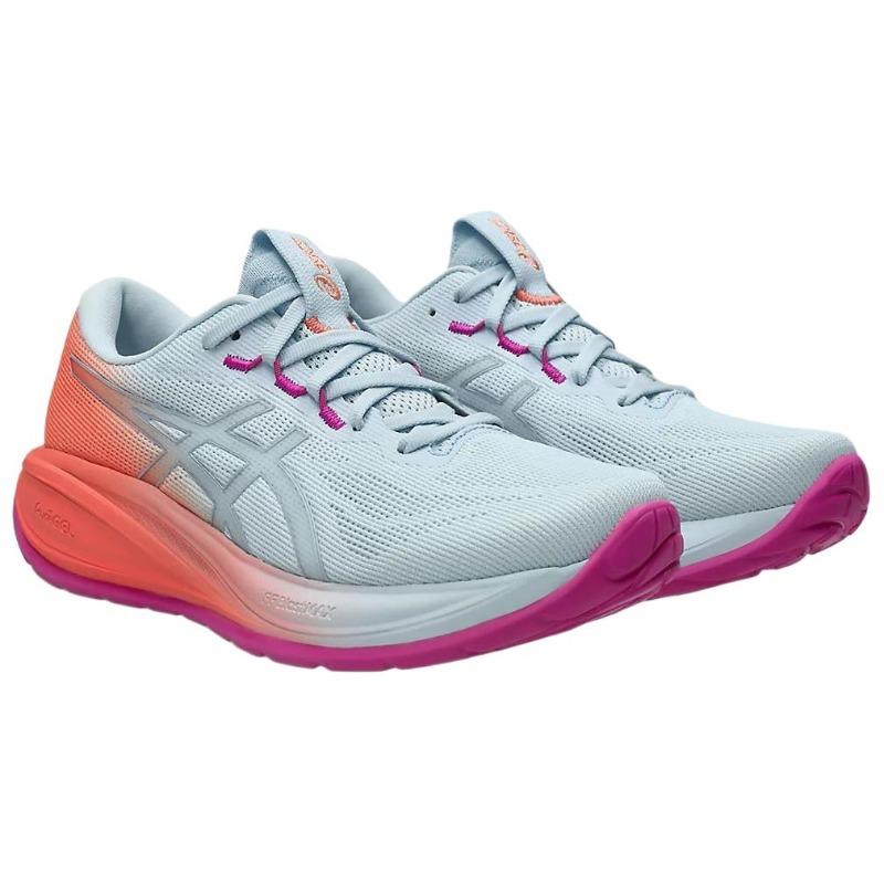 Asics GEL CUMULUS 28 Амортизация Дышащие Легкие Упругие Беговые Кроссовки Женские Светло-Голубой 1012B986-400