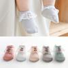 Newborn Baby Girl Socks Cherry Lace Ruffle Summer Thin Anti-slip Kids Girls Short Socks