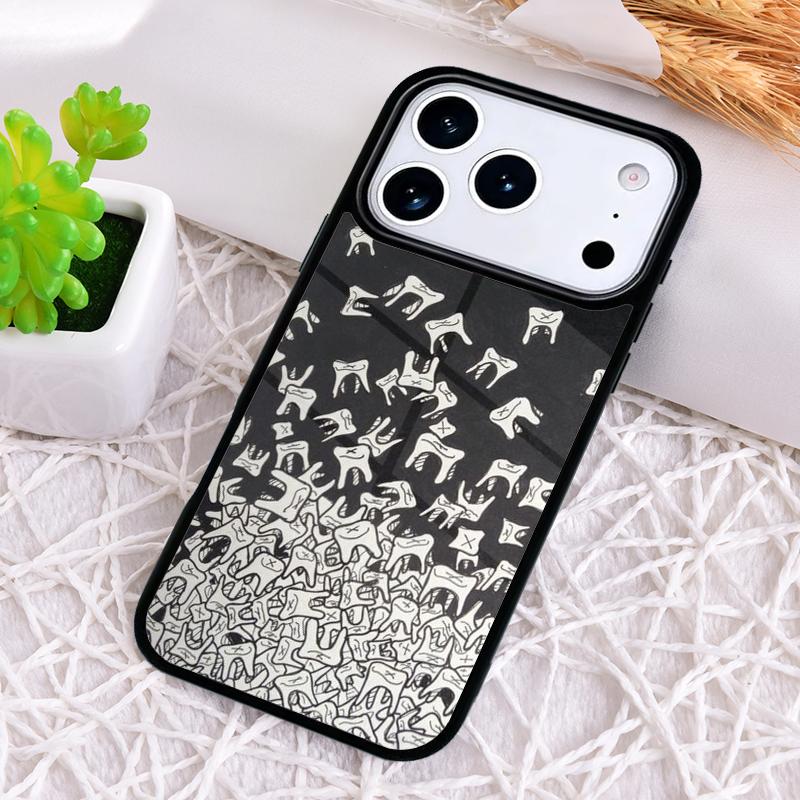 Чехол для телефона с рисунком зуба стоматолога для iPhone 17 Air 16 15 11 12 14 13 Pro Max Ударопрочный чехол