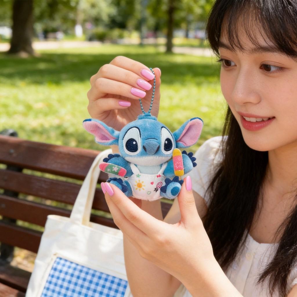 Lilo Stitch Plush Keychain With Embroidered Design For Kids And Teens