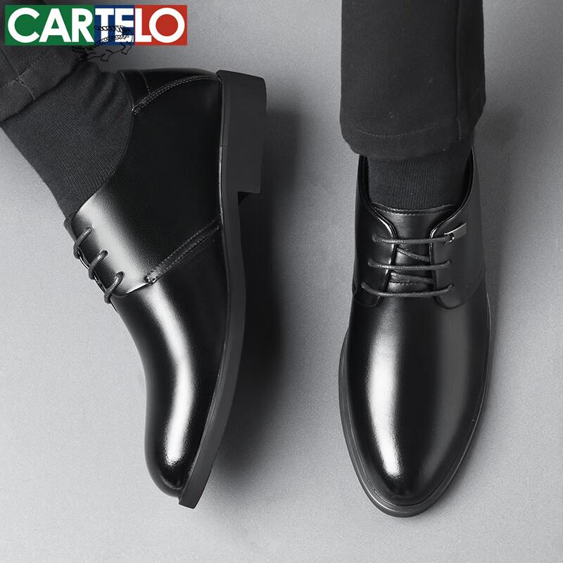 CARTELO Мужские кожаные классические туфли-оксфорды