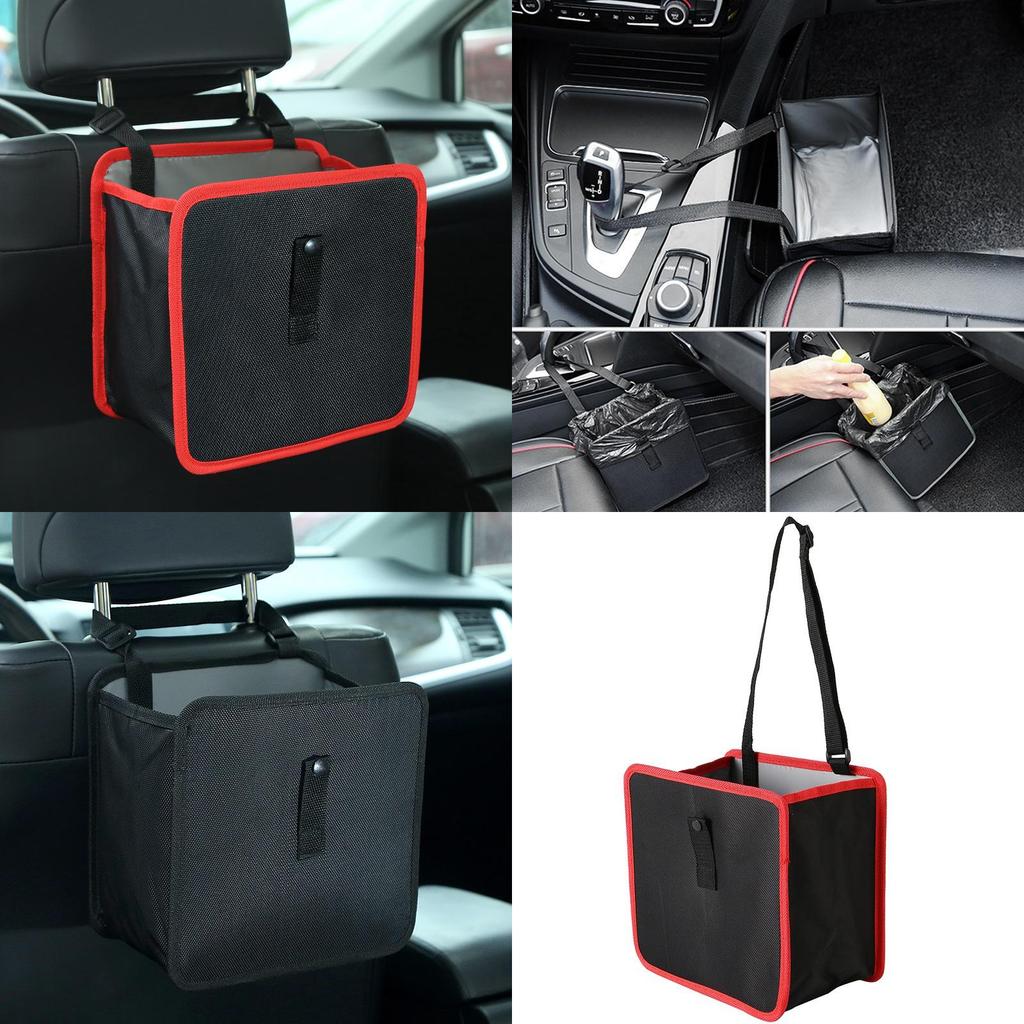 Универсальный черно-красный органайзер для автомобильного сиденья из ткани Оксфорд с водонепроницаемым дизайном для эффективного хранения
