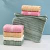Полотенце из бамбукового волокна, волнистое, впитывающее волосы, домашнее полотенце для лица с вышивкой