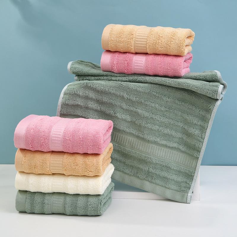 Полотенце из бамбукового волокна, волнистое, впитывающее волосы, домашнее полотенце для лица с вышивкой