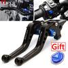 MT07 Motorcycle Accessories Aluminum Brake Clutch Levers For YAMAHA MT07 MT 07 FZ07 Turn Signal Switch Button Cap 2014-2023