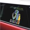 Уважай Байкера Наклейка для На Авто Мотоцикл Винил 3D Наклейки Смешные Мотоциклетные Виниловые 3D Наклейки Декали Мотоциклетные Аксессуары