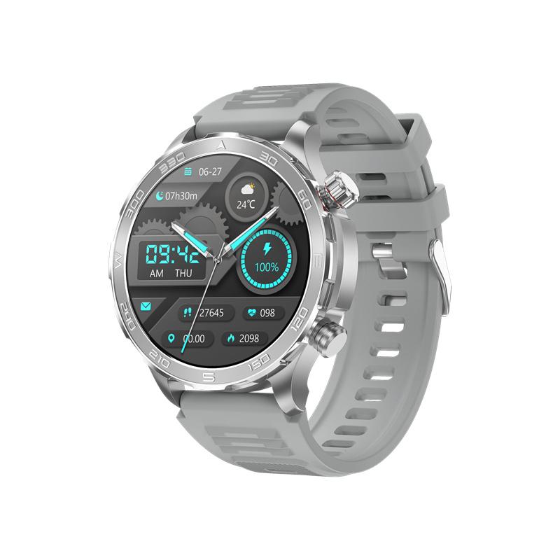 DK67 Мужские умные часы 1,5-дюймовый большой экран BT звонок Монитор сердечного ритма Отслеживание фитнеса для занятий спортом на открытом воздухе Беспроводная зарядка Смарт-часы
