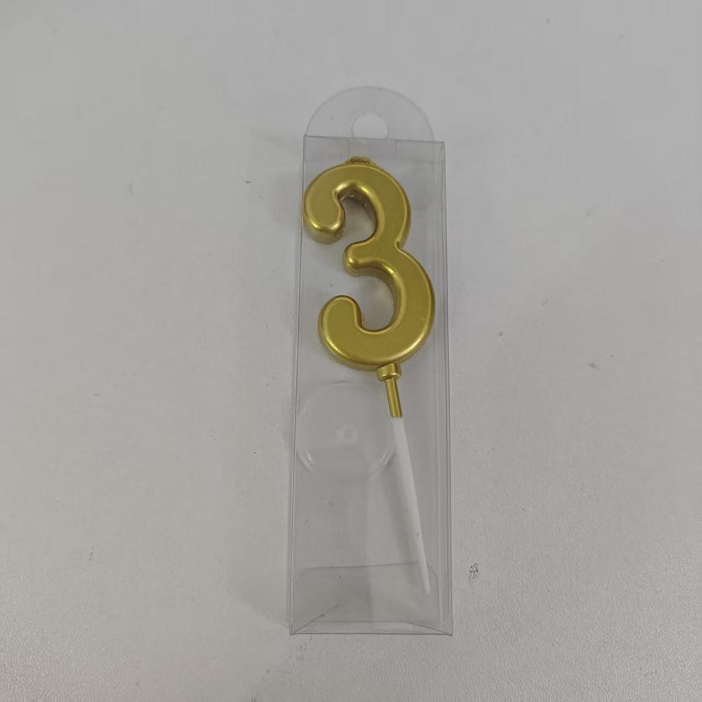 1/2/10 шт. Свечи-цифры на день рождения, золотые свечи-цифры, свечи-цифры на торт, празднование вечеринки