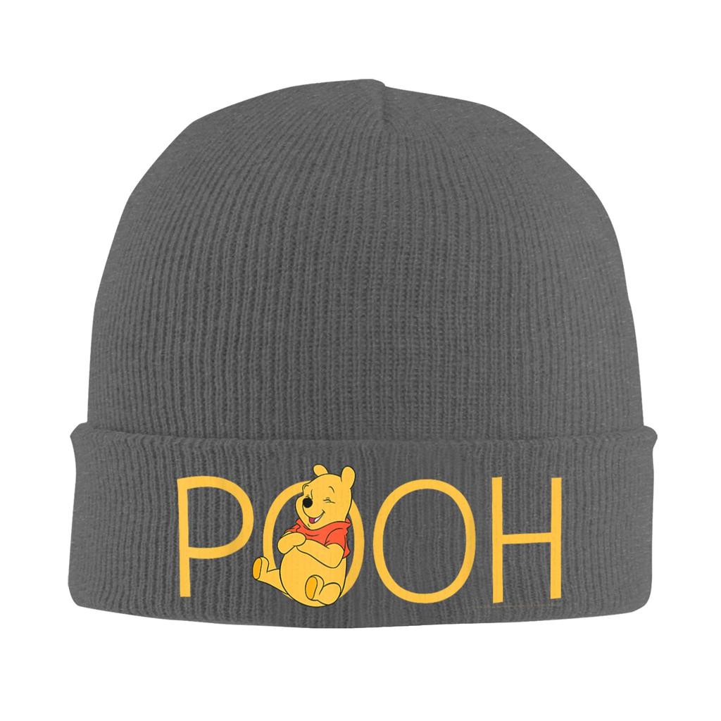 Unisex Women Winnie the Pooh Beanie Hats Cool Knitting Hat Autumn Winter Kpop Caps Graphic Elastic Bonnet Hats