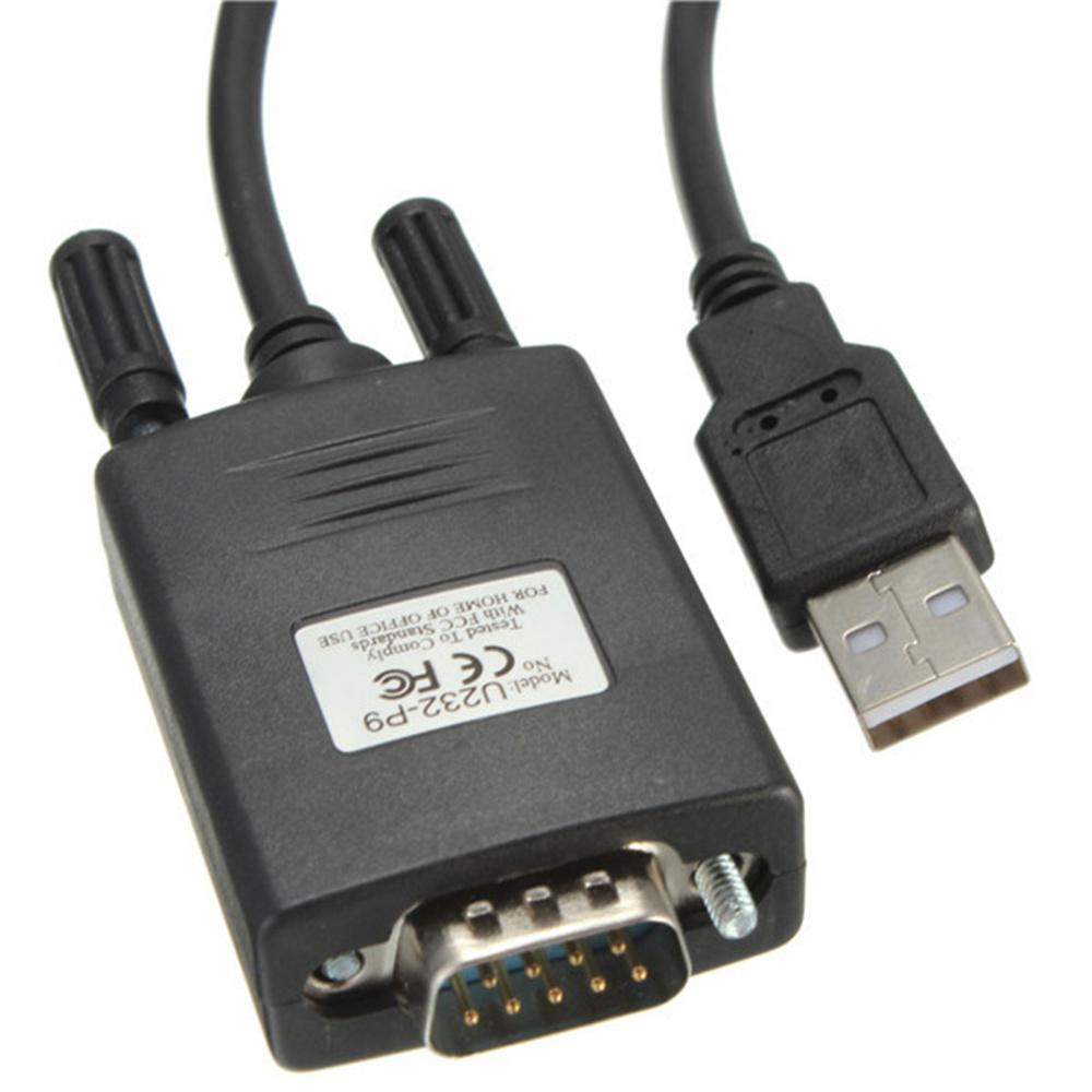 New USB 2.0 Male To RS232 Serial DB9 9 Pin Interface Adapter Cable PC