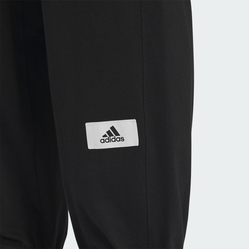 adidas Спортивная одежда Трикотажные джоггеры с логотипом на манжетах Мужские брюки черные IN6512
