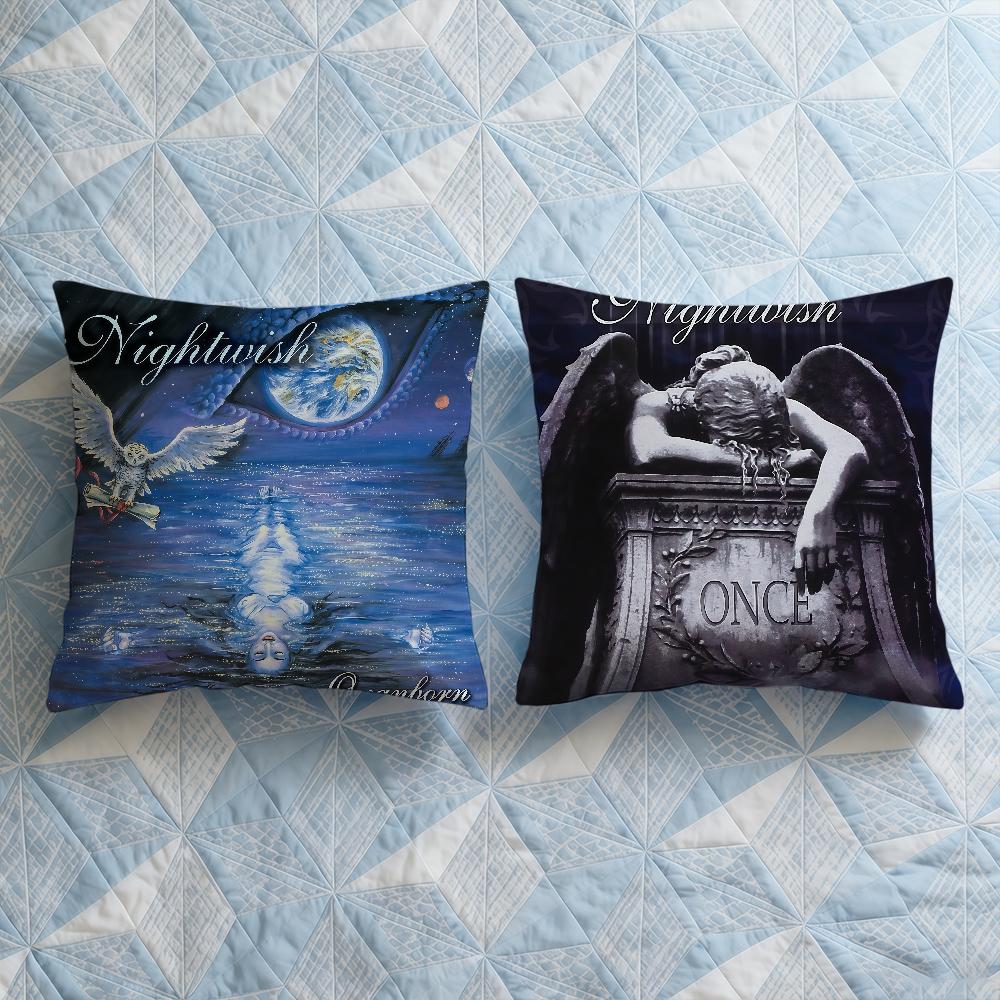Cushion Cover Square Decorative Throw Pillow Nightwish Case Sofa Bed Car Living ALBUM Room Band Birthday Anniversary Gifts