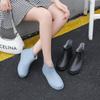 Женские уличные модные однотонные короткие сапоги от дождя с противоскользящей подошвой