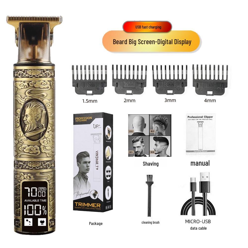 Профессиональная электрическая машинка для стрижки волос T9 для дома - Трансграничное бритье и карвинг