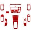 For Honda Civic 2001-2005 Carbon Fiber Central Control AC CD Gear Shift Air Outlet Vent Lift Trim Set Car Accessories Sticker
