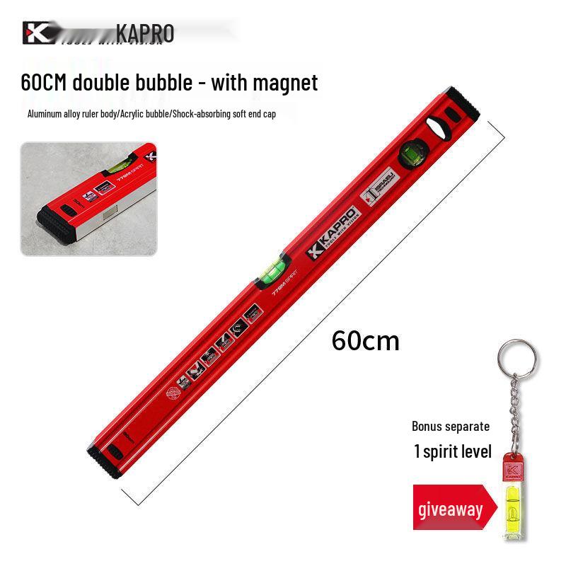 Высокоточный противоударный мини-магнитный алюминиевый спиртовой уровень