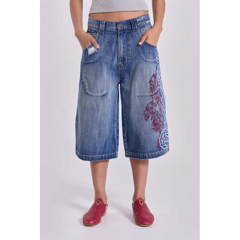 High Waist Straight Leg Jeans Women Y2K Streetwear Wide Denim Pants 2025 Cotton Blend