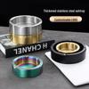 Stainless Steel Dropproof Ashtray with Rolled Edge - Thick, Durable Design for Home, Hotel, Restaurant, Personalized and Creative