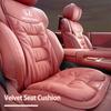 Car Interior Velvet Cushion Winter Nappa Leather Backrest Seat Cover For Honda Civic Accord CRV Fit Jazz Transalp CBR cb500x Ody SM1