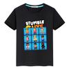 Stumble Guys Boys 100% Cotton Short T-shirt Kawaii  Pride Tshirt Y2k One Piece Casual  Anime Tees Print Tops Kids Clothes Girls