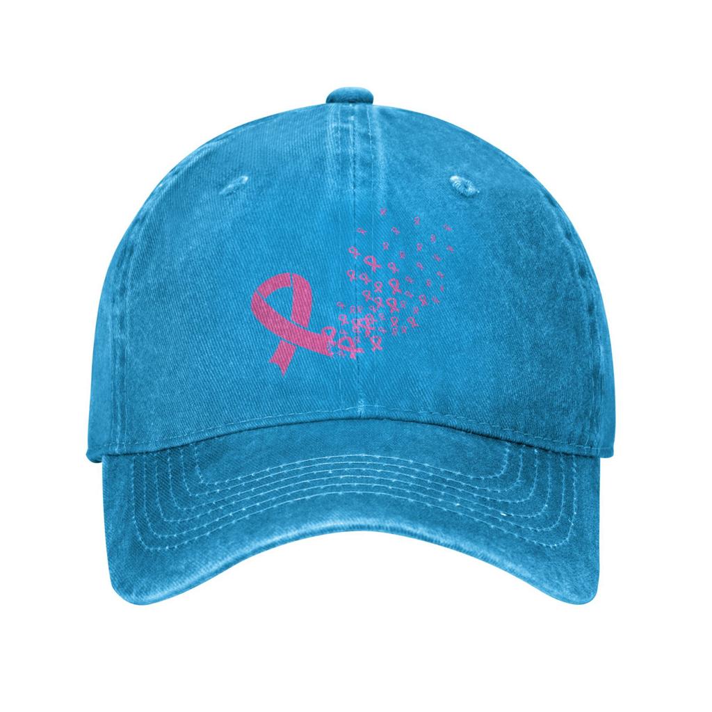 Breast Cancer Ribbon Wonder Baseball Cap Vintage Distressed Denim Washed October Fighter Snapback Outdoor Adjustable Hats