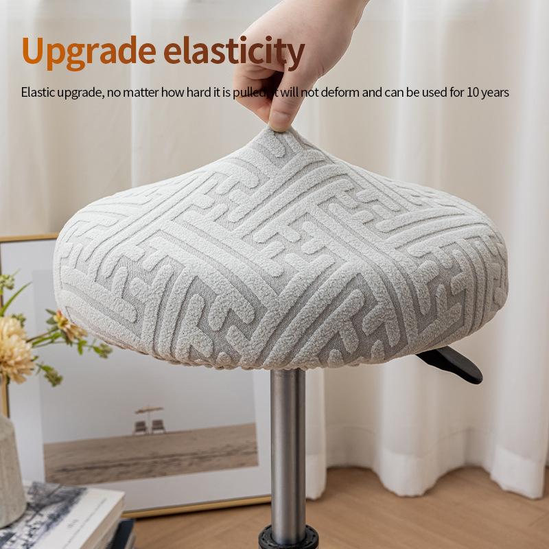 Чехол на круглый стул, чехол на табурет в половину упаковки, чехол на вращающееся кресло для салона красоты, чехол на подушку для барного стула, защитный чехол для подъемника