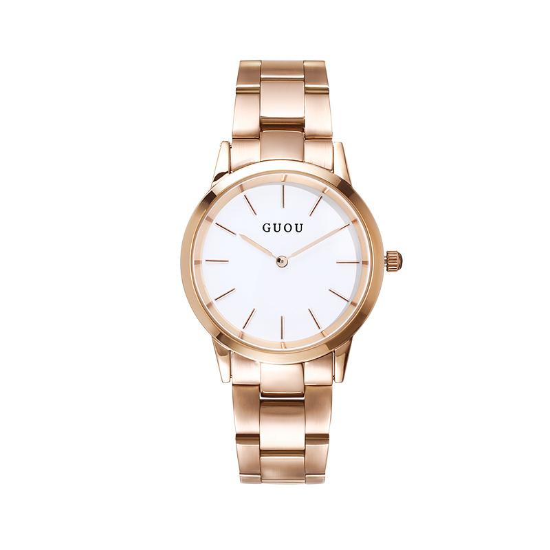 Новые женские часы, модные трендовые водонепроницаемые простые часы со стальным ремешком, парные часы, мужские часы