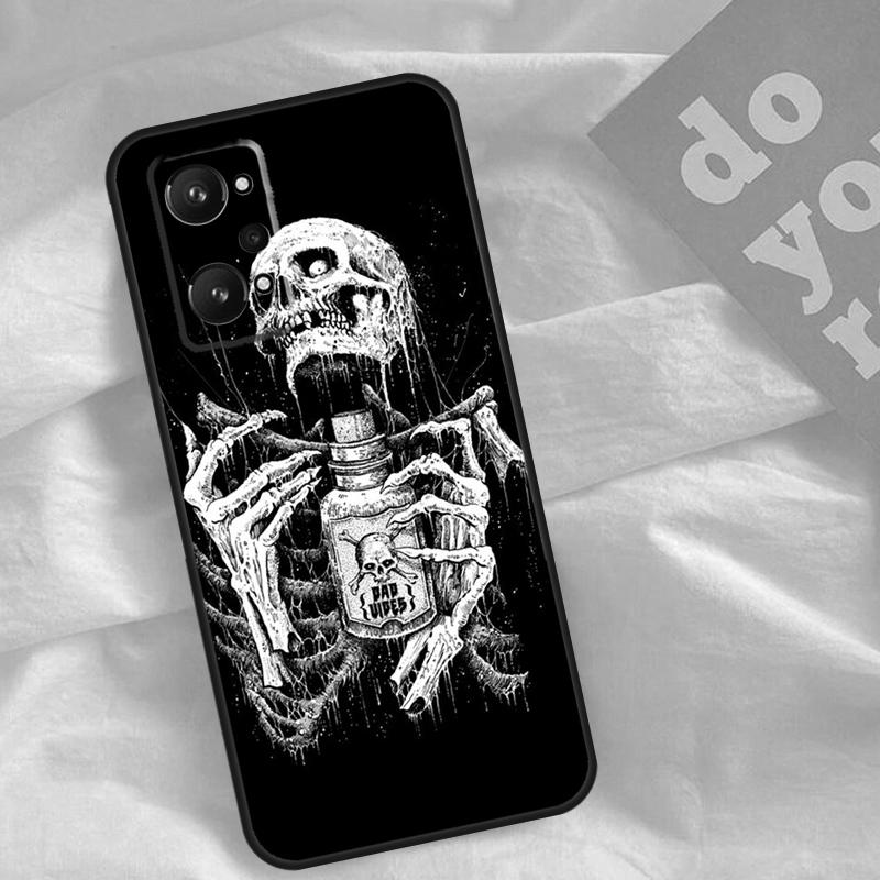 Готический модный череп для Realme C30 C31 C33 C35 C55 C21Y GT Neo 5 3T 2T OnePlus 11 10 9 Pro Nord CE 3 2 Lite Чехол