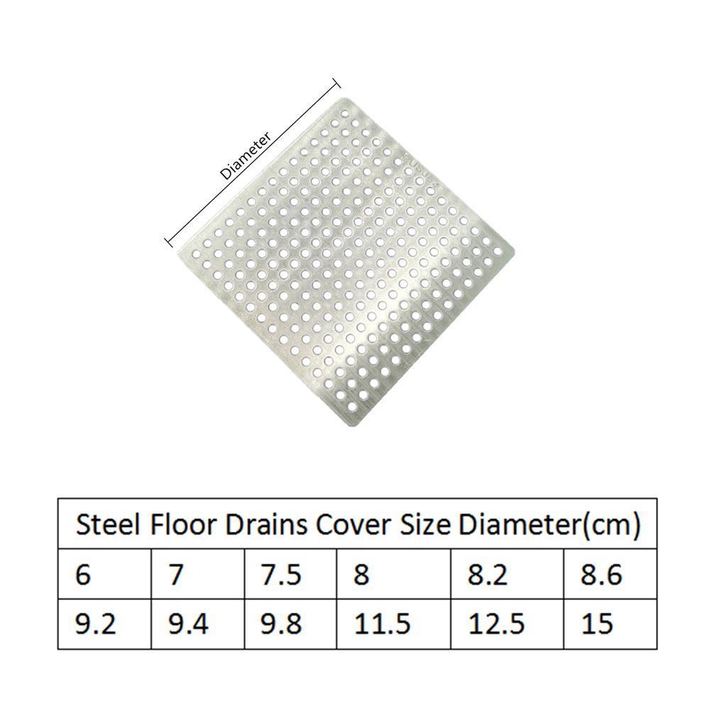 Drain Cover Bathroom Accessories Floor Drain Pad Square Drain Cover Sink Strainer Hair Filter