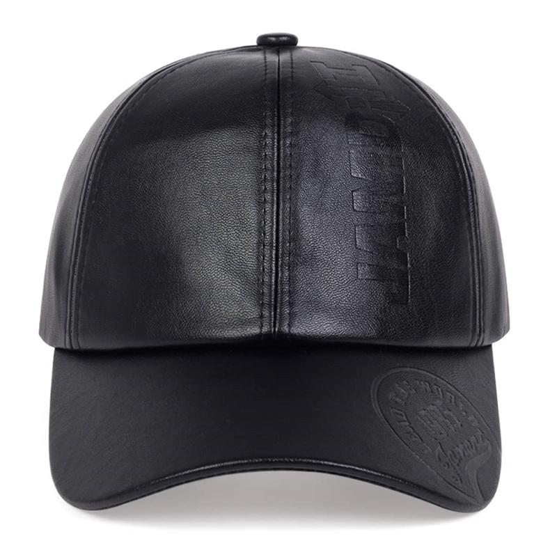 Мужская винтажная регулируемая бейсболка из искусственной кожи, шляпа Snapback Para Hombre, мужские кепки-дальнобойщики, шляпа для папы, зимние теплые шапки, Casquette