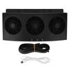 Car Exhaust Fan 4000 RPM 3 Fans 2 Levels Low Noise Good Heat Dissipation USB Powered Car Radiators
