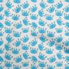 oneOone Cotton Flex Light Blue Fabric Kids Crab Sewing Fabric By The Yard Printed Diy Clothing Sewing Supplies 40 Inch