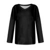Women's T Shirt Retro Print Long Sleeve Daily Weekend Daily Basic V Neck Regular  Fall Winter Tops