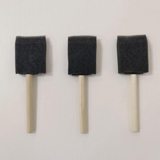 4 шт. пенопластовые кисти для рисования, черная губчатая кисть для рисования, окрашивания, ремесла, художественного ремонта, адсорбционная губка